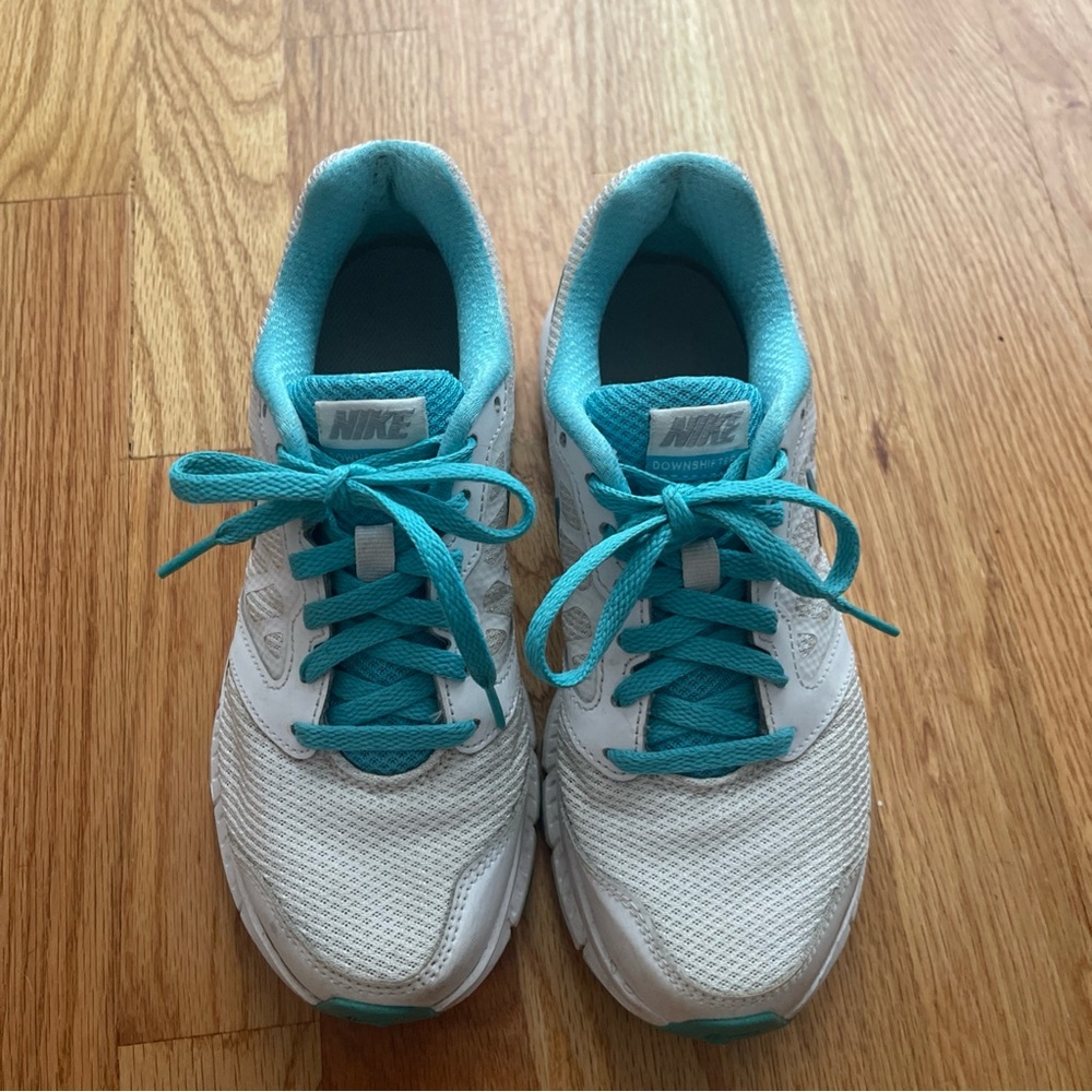 Nike Downshifter Lace Up Athletic Sneakers Multicolor Womens Sz 6